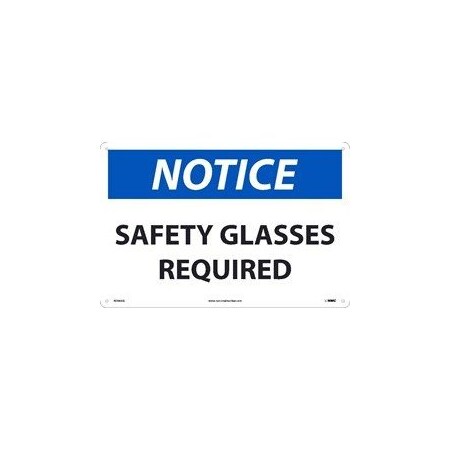 Nmc NOTICE, SAFETY GLASSES REQUIRED,  N506AG